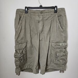 Unionbay Cargo Shorts Olive Tan Casual Neutral Classic Pockets Summer